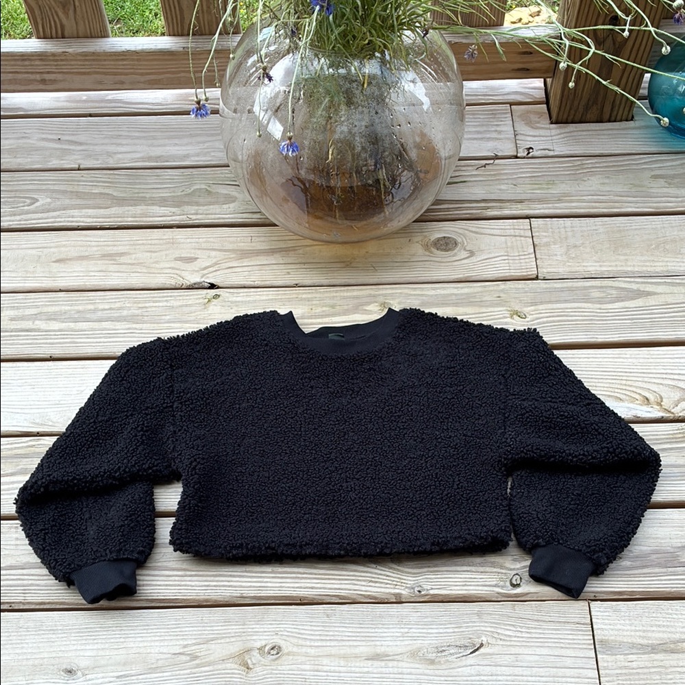 cropped wooly sweater